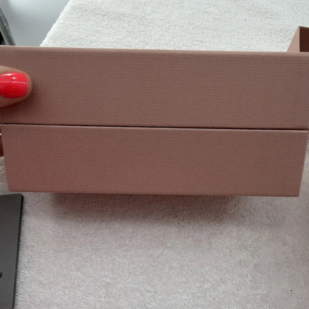 Set Of 2 Authenic Miu Miu Small Empty Gift Storage Box Measures 7